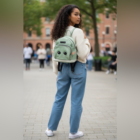 Star Wars Other - Star Wars DisneyLand Baby Yoda Vegan Leather Mini Backpack
